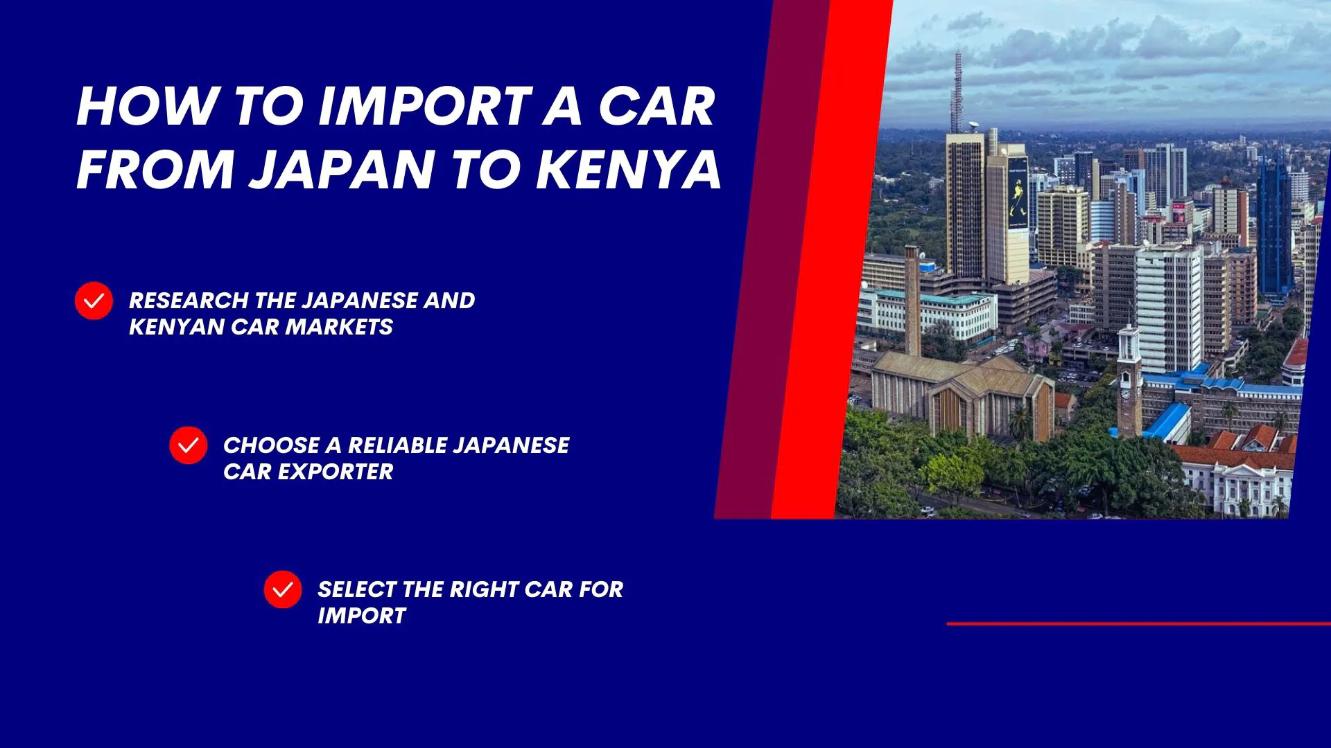 Car from Japan to Kenya